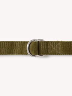 Olive Drab D-Ring Cotton Belt